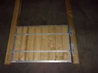 Semi puerta de box con marco et goznes